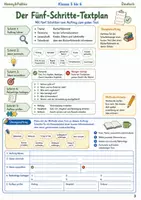 Vorschau - Arbeitsblätter - Texte planen Sommertraining Arbeitsheft Klasse 5 bis 6 Stichworte Reihenfolge und Aufbau sicher entwickeln - Seite 2