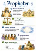 Vorschau - Arbeitsblätter - Lernposter + Arbeitsblätter zum Thema "Prophet" (Lückentext, Hörverstehen) + Lösung & MP3 + Mindmap + Infografiken - Deckblatt