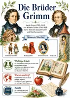 Vorschau - Arbeitsblätter - Lernposter + Arbeitsblatt zum Thema "Brüder Grimm" + Onlineübung & MP3 + Mindmap + Infografiken - Deckblatt