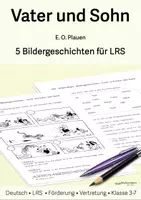 Vorschau - Arbeitsblätter - Vater und Sohn (E.O.Plauen) • 5 Bildergeschichten für LRS • Klasse 3-7 - Deckblatt