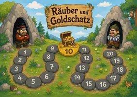 Vorschau - Spiele - Räuber und Goldschatz | Plus und Minus bis 20 üben - Seite 3