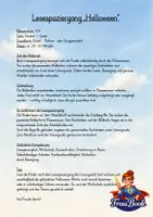 Vorschau - Spiele - Lesespaziergang Halloween – Lesen mit Bewegung | Klasse 1/2 - Seite 1