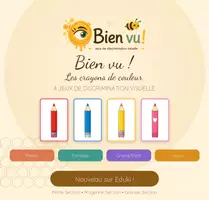 Aperçu - Apprentissages en autonomie - Les_crayons discrimination visuelle interactif et à imprimer - Page de couverture