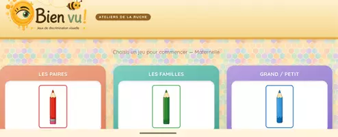 Aperçu - Apprentissages en autonomie - Les_crayons discrimination visuelle interactif et à imprimer - Page 3