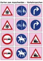 Vorschau - Spiele - Merk es dir Verkehrsschilder / Verkehrszeichen (Bild-Bild) - DaZ/DaF / Deutsch (Klasse 1 bis 4) - Seite 3
