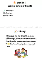 Vorschau - Stundenentwürfe - Konflikte friedlich lösen – Stationenarbeit für die Grundschule - Seite 2
