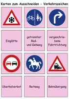 Vorschau - Spiele - Merk es dir Verkehrsschilder / Verkehrszeichen (Bild-Wort) - DaZ/DaF / Deutsch (Klasse 1 bis 4) - Seite 3