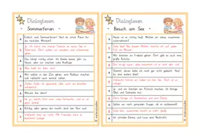 Vorschau - Aufgabenkarten - Sommer Dialoglesen – Leseförderung Klasse 2 | 3-fach differenziert - Seite 2
