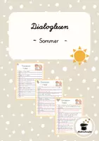 Vorschau - Aufgabenkarten - Sommer Dialoglesen – Leseförderung Klasse 2 | 3-fach differenziert - Deckblatt