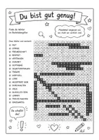 Vorschau - Arbeitsblätter - Kreatives Ausmalbild & Suchrätsel zu "Gut genug" - Seite 3