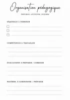 Aperçu - Outils du professeur - PAGE COMPLÉMENTAIRE AGENDA - Page de couverture