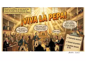 Vista previa - Hojas de trabajo - Espanya en els segles XIX i XX en còmic. - Portada
