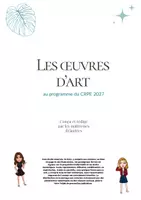 Aperçu - Apprentissages en autonomie - Livre œuvres d'art CRPE M2 2027 - Page de couverture