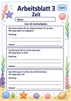 Vorschau - Arbeitsblätter - Gemischte Größen Sachaufgaben | Mathematik Klasse 3 | 6 Arbeitsblätter als PDF - Seite 3