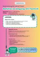 Vorschau - Arbeitsblätter - Gefühle im Umgang mit Technik - Teil 5 - Seite 1