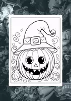 Vorschau - Spiele - 120 Creepy Halloween Malbilder - Ausmalbilder für Kinder - Seite 2