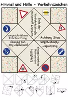 Vorschau - Arbeitsblätter - Himmel und Hölle: Verkehrsschilder / Verkehrszeichen - DaZ/DaF / Deutsch (flaten/basteln) - Seite 2
