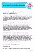 Vorschau - Lehrpläne/Lehrermaterial - Unterrichtsvorbereitung, alle Fächer, 2. Zyklus LP 21 - Seite 1