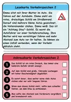 Vorschau - Spiele - Wendekarten/Lesekarten: Verkehrsschilder / Verkehrszeichen - DaZ/DaF / Deutsch - Seite 2