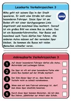 Vorschau - Spiele - Wendekarten/Lesekarten: Verkehrsschilder / Verkehrszeichen - DaZ/DaF / Deutsch - Seite 3