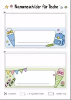 Vorschau - Poster - Einschulung Namensschild Türschild - Seite 1