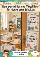 Vorschau - Poster - Einschulung Namensschild Türschild - Deckblatt