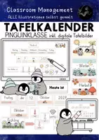 Vorschau - Poster - Tafelkalender - Pinguinklasse digitale Tafel | Kalender Pinguin - Deckblatt