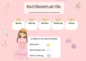 Vorschau - Fördermaterial/Inklusion - Verstärkerplan Prinzessin - Deckblatt