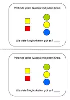 Vorschau - Arbeitsblätter - Kombinatorik Miniheft Grundschule - Seite 1