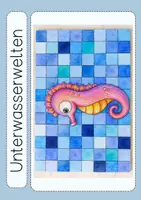 Vorschau - Arbeitsblätter - Kunst Sommer im Meer Meerestiere Zufallsbilder Kl. 2 - 4 - Seite 2