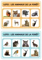 Aperçu - Jeux - Loto animaux forêt - Maternelle - Page 1