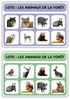 Aperçu - Jeux - Loto animaux forêt - Maternelle - Page de couverture