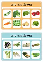 Aperçu - Jeux - Loto des légumes - Maternelle - Page de couverture