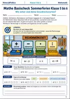 Vorschau - Arbeitsblätter - Mathe Sommertraining Bundle Klasse 5 6 - Seite 1