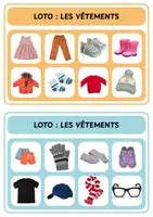 Aperçu - Jeux - Loto - Les vêtements - Maternelle - Page de couverture