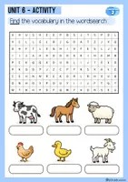 Vista previa - Unidades / Secuencias / Situaciones de Aprendizaje - Grammar 2 (Unit 6: Animals) Letra NO ligada - página 2
