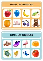 Aperçu - Jeux - Loto - Les couleurs - Maternelle - Page 1