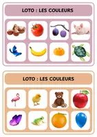 Aperçu - Jeux - Loto - Les couleurs - Maternelle - Page de couverture
