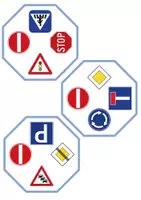 Vorschau - Spiele - Finde den Zwilling Verkehrsschilder / Verkehrszeichen - DaZ/DaF / Deutsch (Grundschule) Kartenspiel - Seite 2