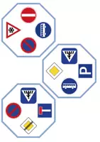 Vorschau - Spiele - Finde den Zwilling Verkehrsschilder / Verkehrszeichen - DaZ/DaF / Deutsch (Grundschule) Kartenspiel - Seite 3