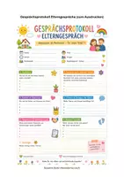 Vorschau - Poster - Kita Materialpaket Elterngespräche - Deckblatt