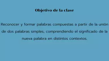 Vista previa - Presentaciones - Descubriendo las palabras compuestas - página 1