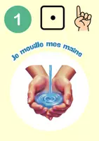 Aperçu - Affichage - Affiche -Étapes lavage des mains - Page de couverture