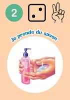 Aperçu - Affichage - Affiche -Étapes lavage des mains - Page 1