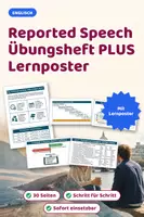 Vorschau - Arbeitsblätter - Reported Speech Klasse 7-9 Übungsheft PLUS Lernposter - Deckblatt