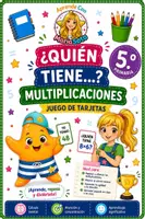 Vista previa - Juegos / Gamificación - ¿Quién tiene…? Multiplicaciones
. 5.º Primaria. Cálculo mental y aprendizaje cooperativo. Paso a sexto. - Portada
