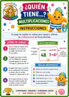 Vista previa - Juegos / Gamificación - ¿Quién tiene…? Multiplicaciones
. 5.º Primaria. Cálculo mental y aprendizaje cooperativo. Paso a sexto. - página 1