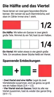 Vorschau - Arbeitsblätter - Brüche Hälfte und Viertel Arbeitsheft PLUS Lernposter - Seite 3