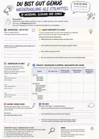 Vorschau - Arbeitsblätter - Du bist gut genug Wiederholung - Seite 1