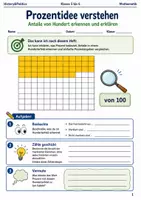 Vorschau - Arbeitsblätter - Prozentidee verstehen Arbeitsheft Klasse 5 bis 6 - Deckblatt